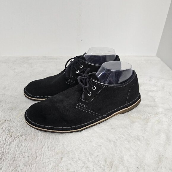 Clarks Black Suede Creepers Chukkas Men's 7 Women's 8.5 - Picture 12 of 12